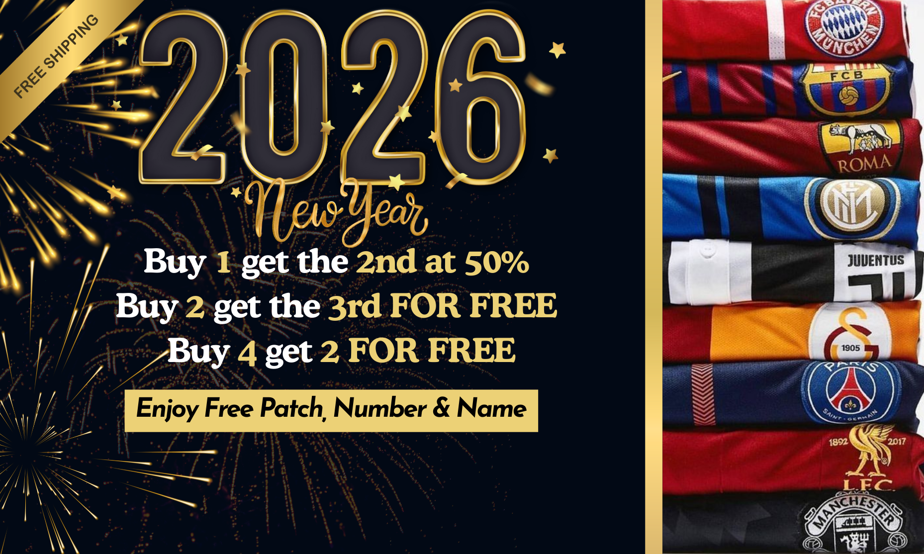 New Year deals at GoVintageJersey Store - Vintage Football Jerseys and Retro Soccer Kits + new and latest kits